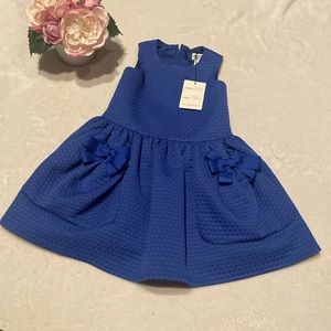 DAVID CHARLES Black Label London Girls Blue Dress Size 3